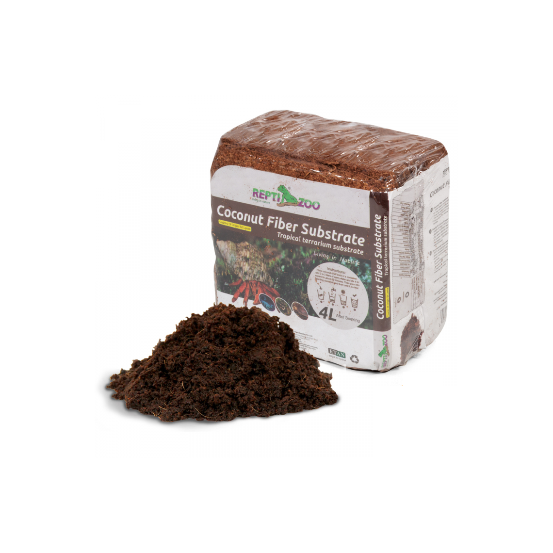 Repti-Zoo Субстрат кокосовый тропический 230 г/4 л