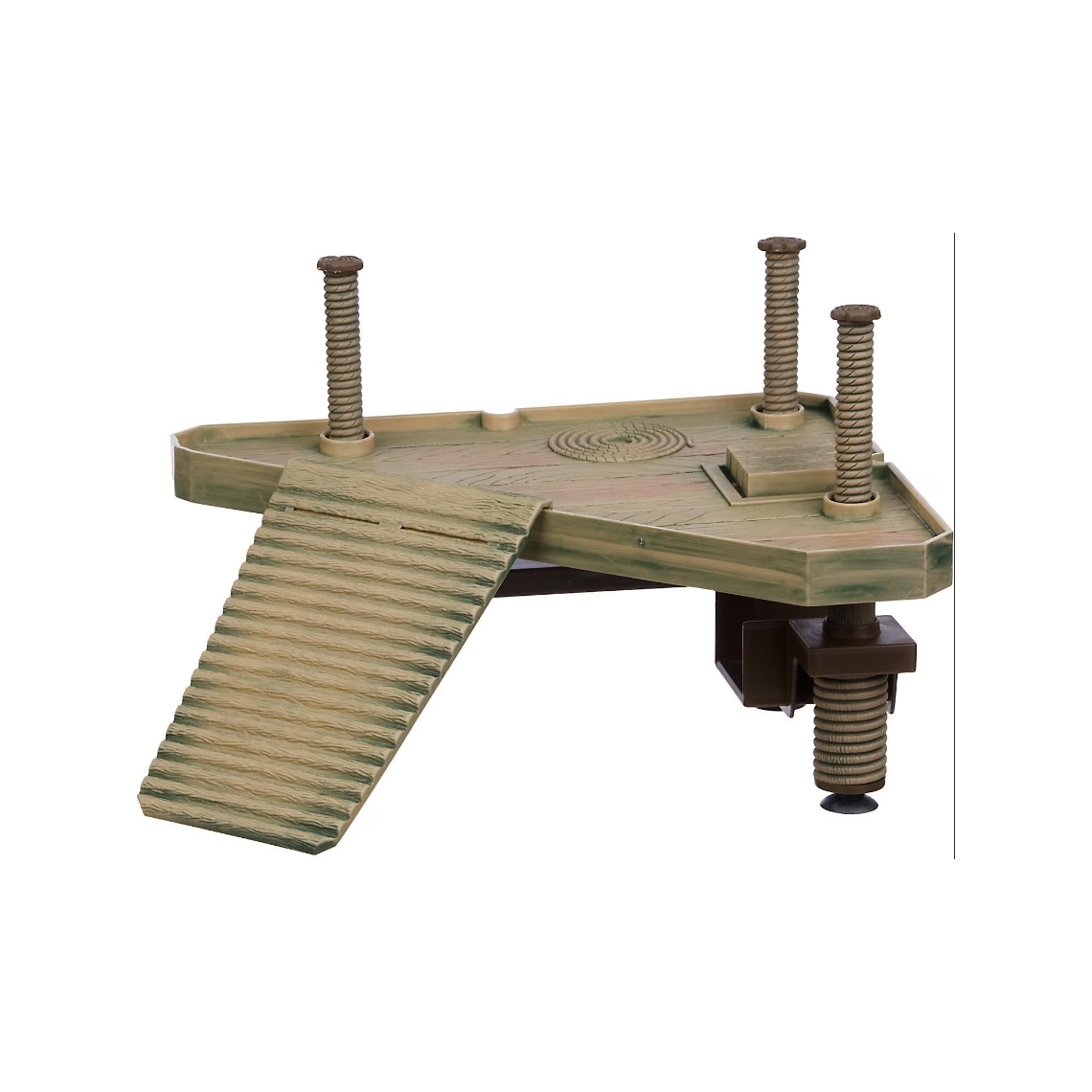 NomoyPet Остров для черепах угловой "Причал малый" 21*18,5*14,5