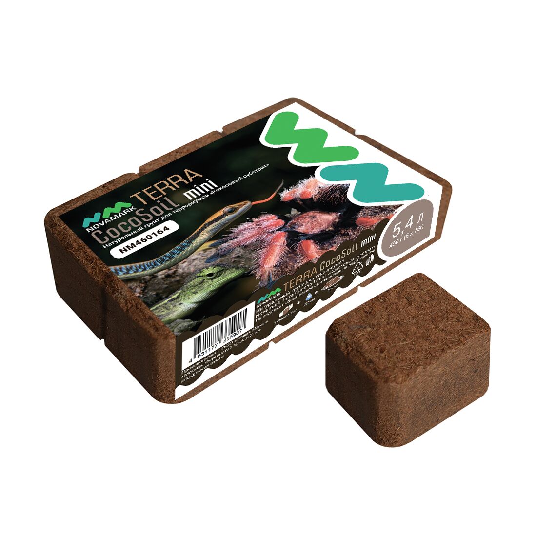 Грунт натуральный Кокосовый субтракт 6*75 г-5,4 л