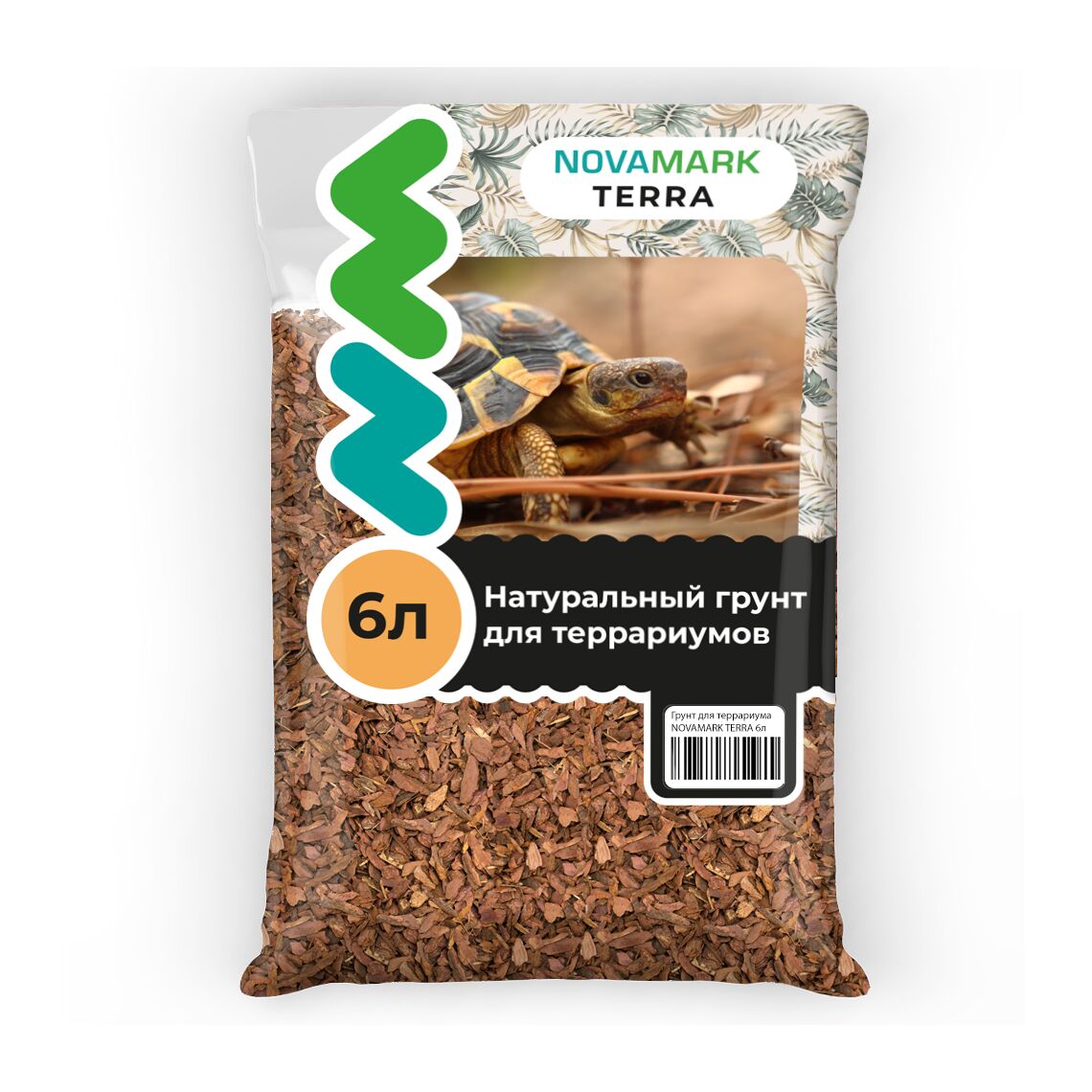 Грунт для террариума Кора лиственницы 6 л NOVAMARK TERRA