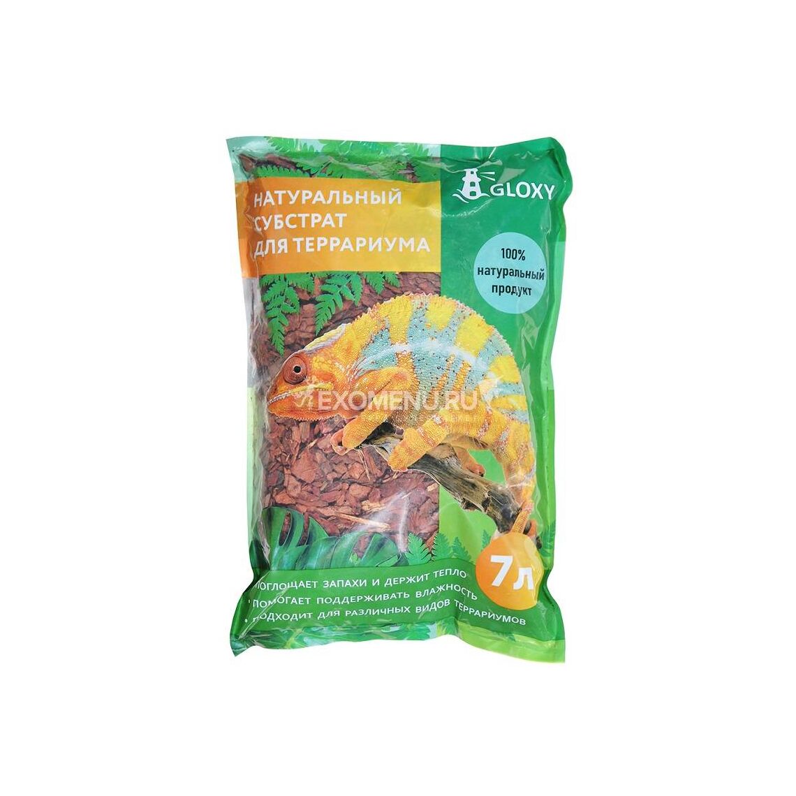 Gloxy Грунт для террариума Кора лиственницы 3 л