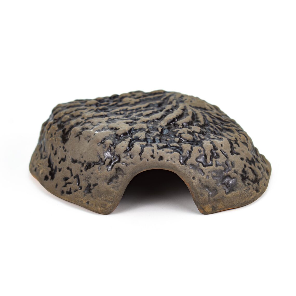 NOVAMARK TERRA Керамическое укрытие ракушка черная 17*13*5 см