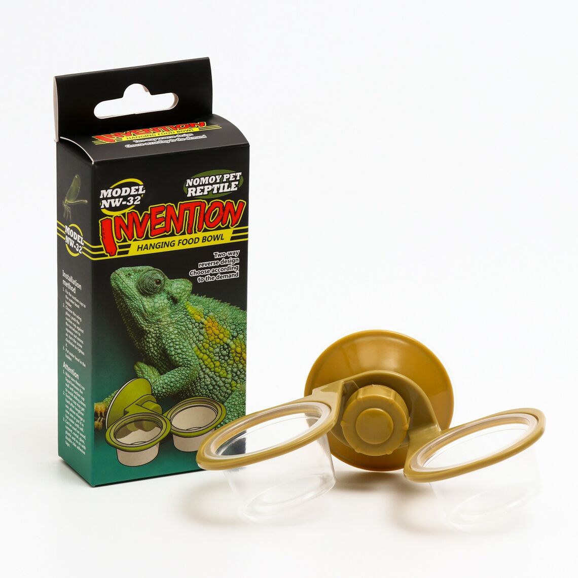 Nomot Pet Кормушка для террариума на присосках 12,5*2,5*6,5см