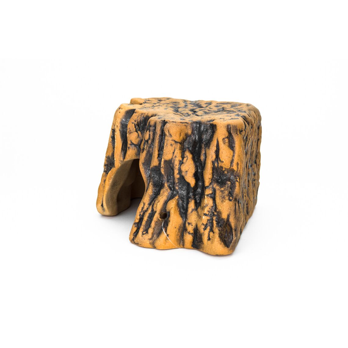 NOVAMARK Керамическое Укрытие Пень угловой коричневый 13,5x10x10см