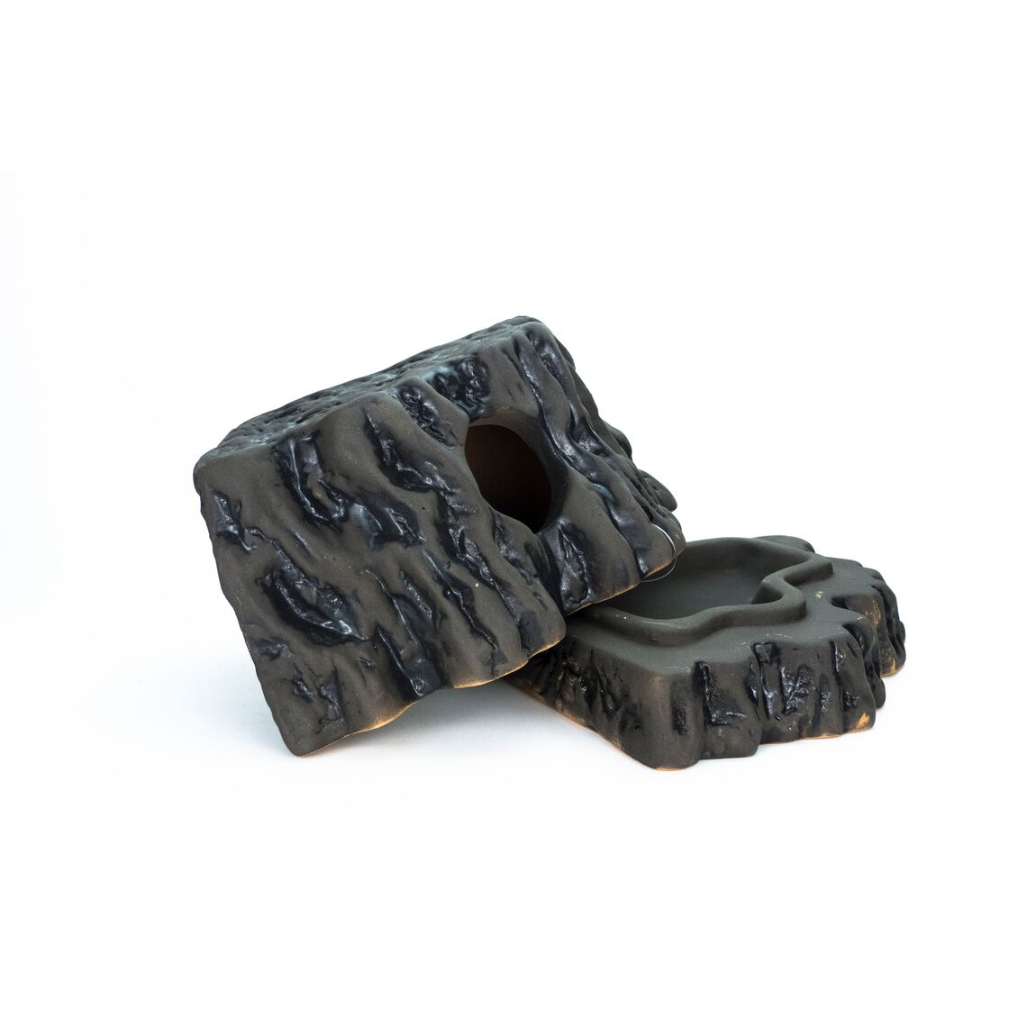 NOVAMARK Керамическая влажная камера Пень угловой черная